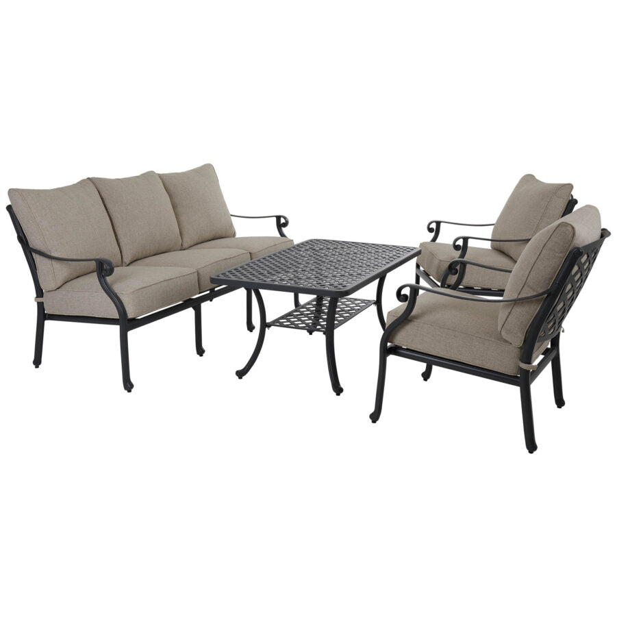 Arras soffgrupp stor grå/sand