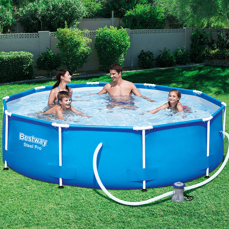 Bestway Steel Pro™ Frame poolpaket Ø 305 x 76 cm modernahuset