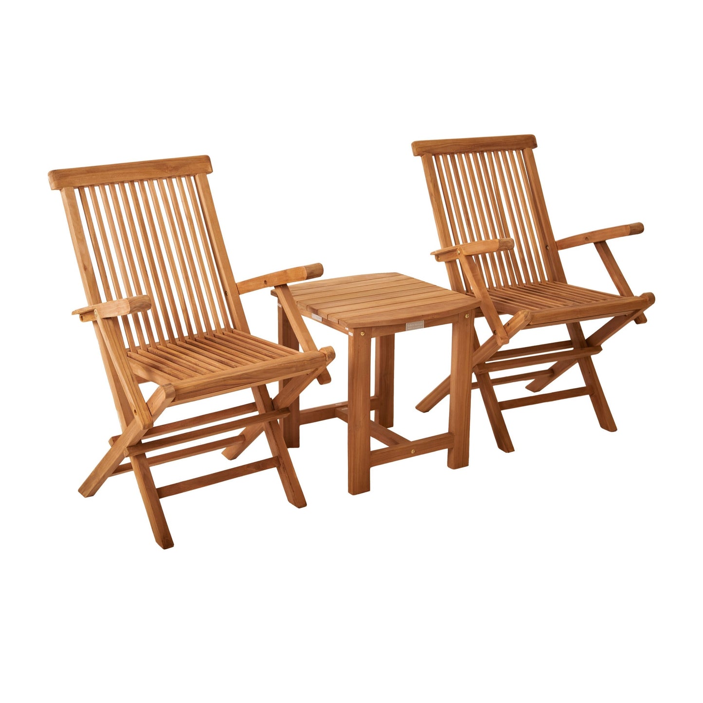 Eden Wood Capri cafégrupp med karmstolar i teak