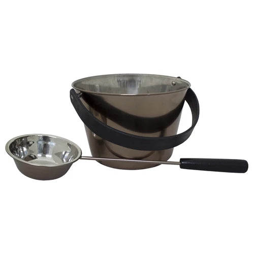 Emendo Bastuset Rökgrå Hink/Skopa