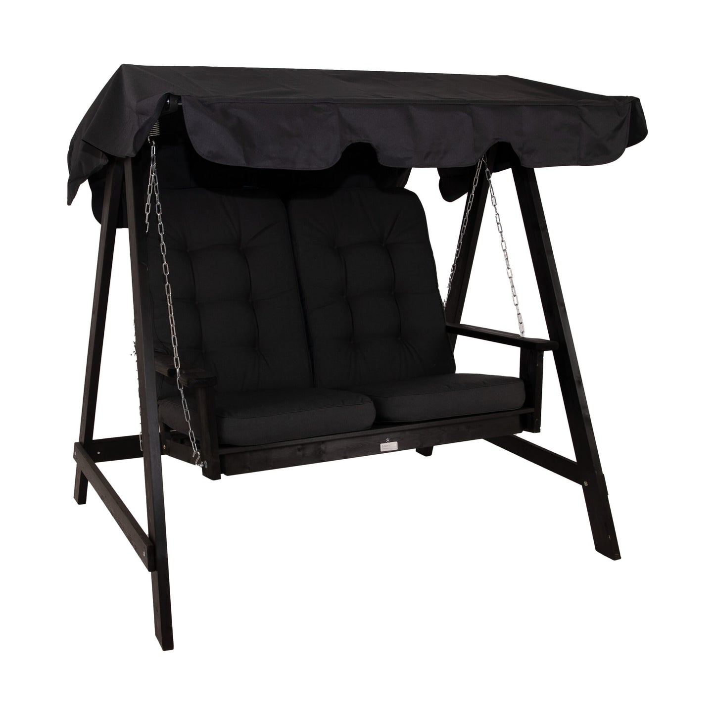 Hammock Eden Wood Mellby 2 sits, svart laserad