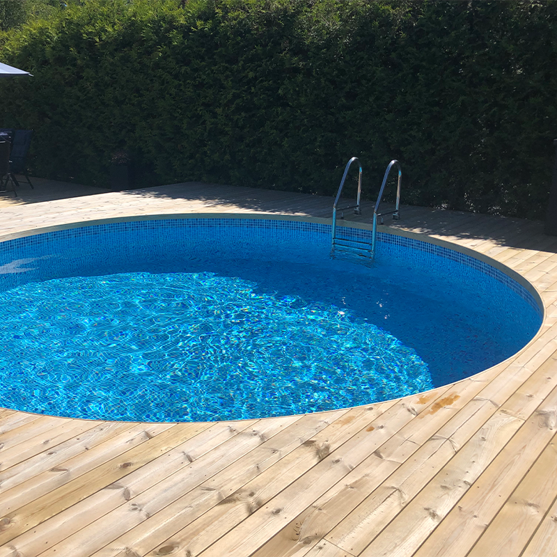 Stålväggspool PREMIUM (Rund) ø 4,2 m (1,5m djup)