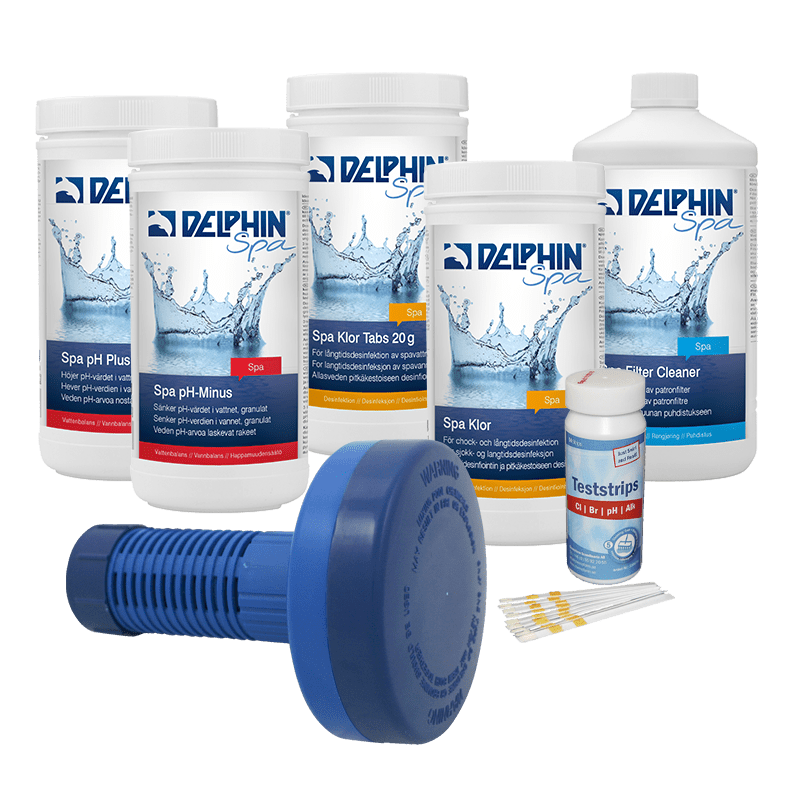 DELPHIN SPA Startset Klor Tabs kempaket spavård