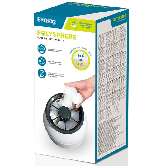 Bestway Polysphere Filterbollar – Miljövänligt alternativ till filtersand modernahuset.se