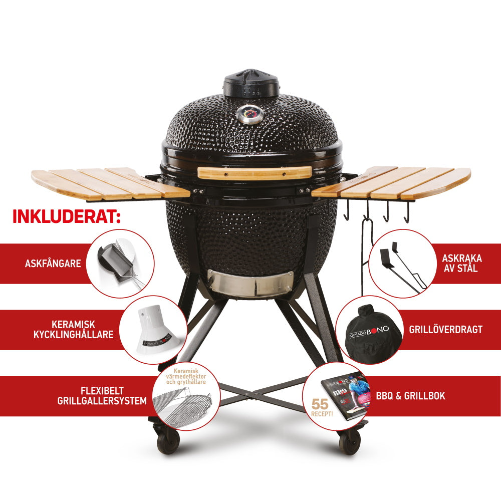 Kamado Bono Media svart