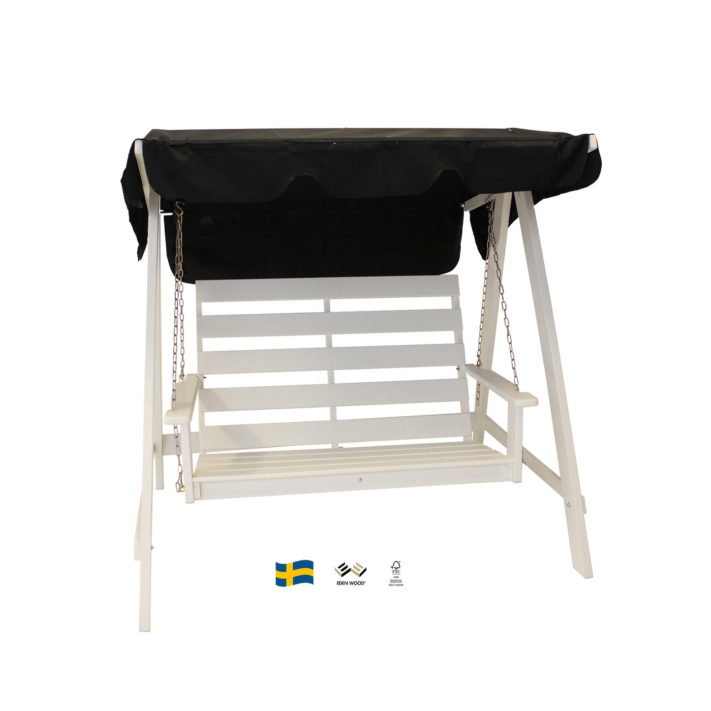 Hammock Eden Wood Mellby 2-sits, vitmålad