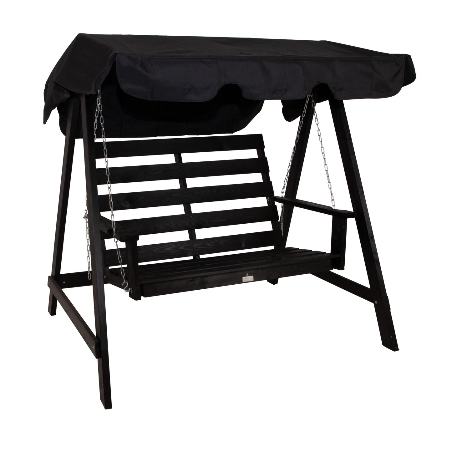 Hammock Eden Wood Mellby 2 sits, svart laserad