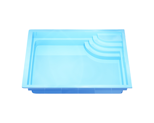 Poolpaket Glasfiberpool - 5x3m - Utö