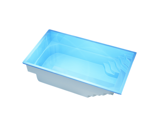 Poolpaket Glasfiberpool - 6,5x3,2m - Muskö