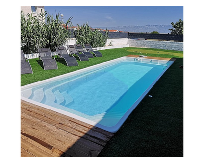 Poolpaket Glasfiberpool - 7,5x3,2m - Muskö